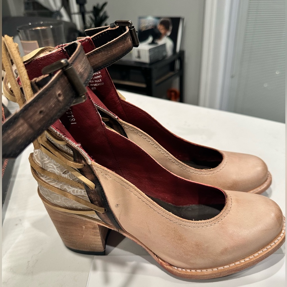Freebird by Steven “Raeanne” Taupe Mary Jane boots